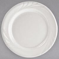 Tuxton YEA-072 Monterey 7 1/4" Eggshell Embossed Rim China Plate - 36/Case
