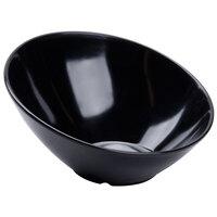GET B-788 16 oz. Black Slanted Black Elegance Catering Bowl