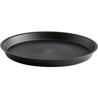 HS Inc. HS1073-CH 16" Charcoal Round Crawfish / Oyster Plastic Serving Tray - 24/Case