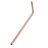 American Metalcraft STWC8 8" Copper Stainless Steel Reusable Bent Straw - 12/Pack