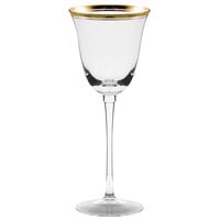 10 Strawberry Street Windsor 6 oz. Gold Band White Wine Glass - 4/Pack