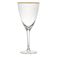 10 Strawberry Street Markle 16 oz. Gold Rimmed Red Wine Glass - 4/Pack
