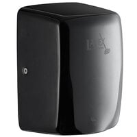 Lavex Black Stainless Steel Compact High Speed Automatic Hand Dryer - 110-130V, 1350W