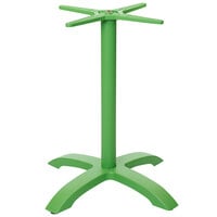 BFM Seating Bali Standard Height Lime Powder Coated Aluminum Table Base