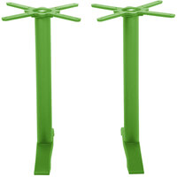 BFM Seating Bali Steel Lime Outdoor / Indoor Standard Height End Table Base Set - 2/Set