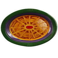 Elite Global Solutions V1411 Cantina 14 7/8" Multi-Color Oval Melamine Platter - 6/Case