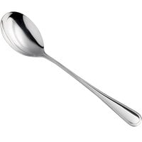 Acopa Edgeworth 11 1/4" 18/8 Stainless Steel Extra Heavy Weight Solid Serving Spoon