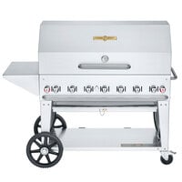 Crown Verity CV-MCB-48PKG-NG Natural Gas 48" Mobile Outdoor Grill with Accessory Package