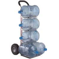 Magliner 500 lb. 5-Bottle Water Hand Truck with 10" Pneumatic Wheels and U-Loop Handle HBK128HM4