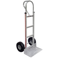 Magliner 500 lb. Straight Back Hand Truck with 10" Microcellular Foam Wheels and 52" Vertical Loop Handle HMK15AG2C