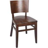 BFM Seating Aston Dark Walnut Beechwood Chair