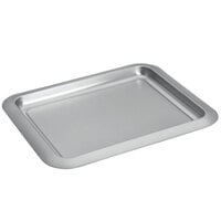 Focus Hospitality Brushed Collection Stainless Steel 14 7/8" x 12 1/16" Rectangular Beverage Tray