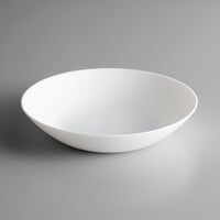Arcoroc N9411 Evolutions 7 3/4" White Round Rimless Opal Glass Soup Plate by Arc Cardinal - 24/Case