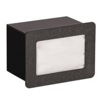Vollrath FMN-1 In-Counter Black Thermoplastic Flush Mount Folded Napkin Dispenser - Cut-Out Dimensions - Cut-Out Dimensions 7 9/16" x 5 5/16"