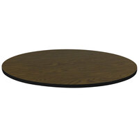 Correll Round Walnut Finish High Pressure Bar & Cafe Table Top