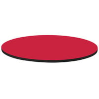 Correll Round Red Finish High Pressure Bar & Cafe Table Top
