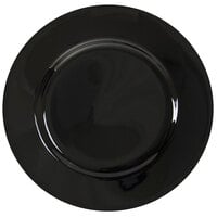 10 Strawberry Street BRB0005 Black Rim 6 3/4" Porcelain Bread and Butter Plate - 24/Case