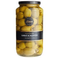 Belosa 32 oz. Jalapeno & Garlic Stuffed Queen Olives