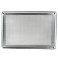 Advance Tabco 18-8P-26 Full Size 18 Gauge 18" x 26" Wire in Rim Aluminum Perforated Sheet Pan