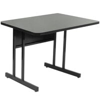 Correll 24" x 36" Montana Granite Rectangular Premium Laminate Desk Height High Pressure Top Computer Table