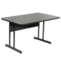 Correll 30" x 48" Montana Granite Rectangular Premium Laminate Desk Height High Pressure Top Computer Table