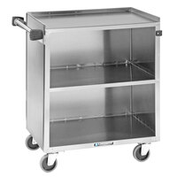 Lakeside 644 3 Shelf Stainless Steel Beverage Service Cart - 39 1/4" x 22 1/2" x 37 3/8"