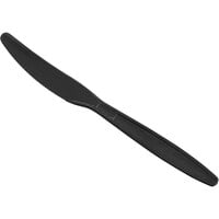 Visions Black Heavy Weight Plastic Knife - Pack of 100