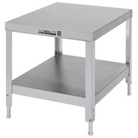 Lakeside 737 Stainless Steel Equipment Stand with Undershelf - 33 1/4" x 25 1/4" x 21 3/16"