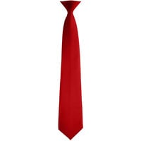 Henry Segal 3 1/2" Customizable Red Rich Satin 4-in-Hand Straight Neck Tie