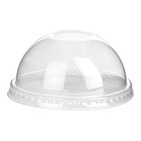 Eco-Products GreenStripe 9, 12, 16, 20, and 24 oz. Plastic Dome Lid with Hole - 1000/Case