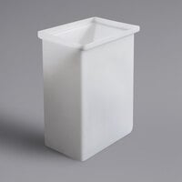 Winholt 148BIN-WH 10 Gallon / 160 Cup White Ingredient Bin