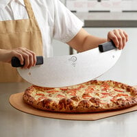 Mercer Culinary M18925 Millennia® 20 inch Rocker Pizza Knife with Black Santoprene Handles
