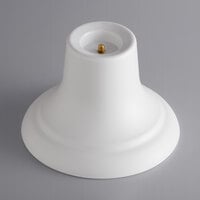 GET ST-5-AW Madison Avenue 5" Tall Round American White Melamine Display Pedestal for ML-1175 and ML-1401 Trays