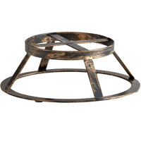 GET MTS-R3-AB Madison Avenue 3" Tall Antique Brass Round Display Stand / Pedestal for SB-1300 and SB-1212 Display Boards