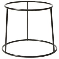 American Metalcraft RSRB 7 3/8" Black Round Rubberized Pizza Stand