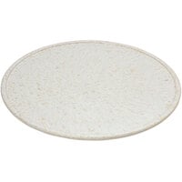 GET SB-1300-GW Madison Avenue / Granville 13 1/2" Round White Melamine Faux Matte Granite Display Board