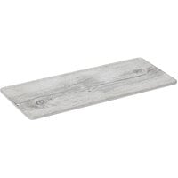 GET SB-1460-WBW Madison Avenue / Granville 14 1/2" x 6" Rectangular Melamine Faux White Birch Wood Display Board
