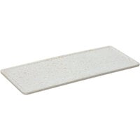 GET SB-1460-GW Madison Avenue / Granville 14 1/2" x 6" Rectangular White Melamine Faux Matte Granite Display Board