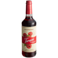Torani Puremade Raspberry Flavoring Syrup 750 mL Glass Bottle