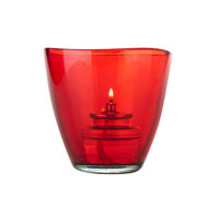 Sterno 80555 Helix 3 1/2" Red Votive Liquid Candle Holder