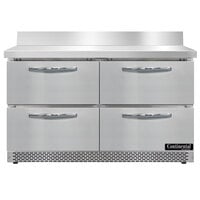 Continental Refrigerator SW48NBS-FB-D 48" Front Breathing Worktop Refrigerator with Four Drawers - 13.4 Cu. Ft.