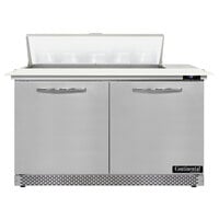 Continental Refrigerator SW48N10C-FB 48" 2 Door Cutting Top Front Breathing Refrigerated Sandwich Prep Table