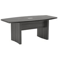 Safco ACTB6LGS Aberdeen 6' Steel Gray Rectangular Conference Table
