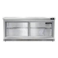 Continental Refrigerator SW72NSGD-FB 72" Front Breathing Undercounter Refrigerator with Sliding Glass Doors - 20.6 Cu. Ft.