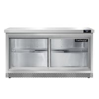 Continental Refrigerator SW60NSGD-FB 60" Front Breathing Undercounter Refrigerator with Sliding Glass Doors - 17 Cu. Ft.