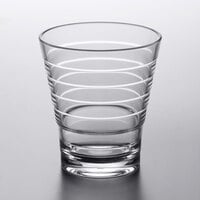 GET SW-1709-CL Cirq 9 oz. SAN Plastic Stackable Rocks / Old Fashioned Glass - 24/Case