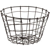 GET WB-316-MG Breeze 8" x 5" Round Metal Gray Storage Basket