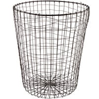 GET WB-300-MG Breeze 11 1/2" x 14 7/16" Round Metal Gray Storage Basket