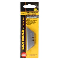Olympia Tools 33-006 General Purpose Utility Knife Blade - 10/Pack