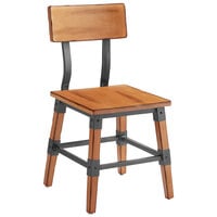Lancaster Table & Seating Industrial Chair with Antique Natural Finish
